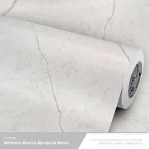 ADESIVO DECORATIVO PISO MAX MÁRMORE BRANCO MARQUINA FOSCO Vinil 0,010mm - Auto adesivo Sob medida - PADRÃO Impressão Digital Gloss - Matte Rolo de 1,22 cm x 1,00 cm Imagens meramente ilustrativas